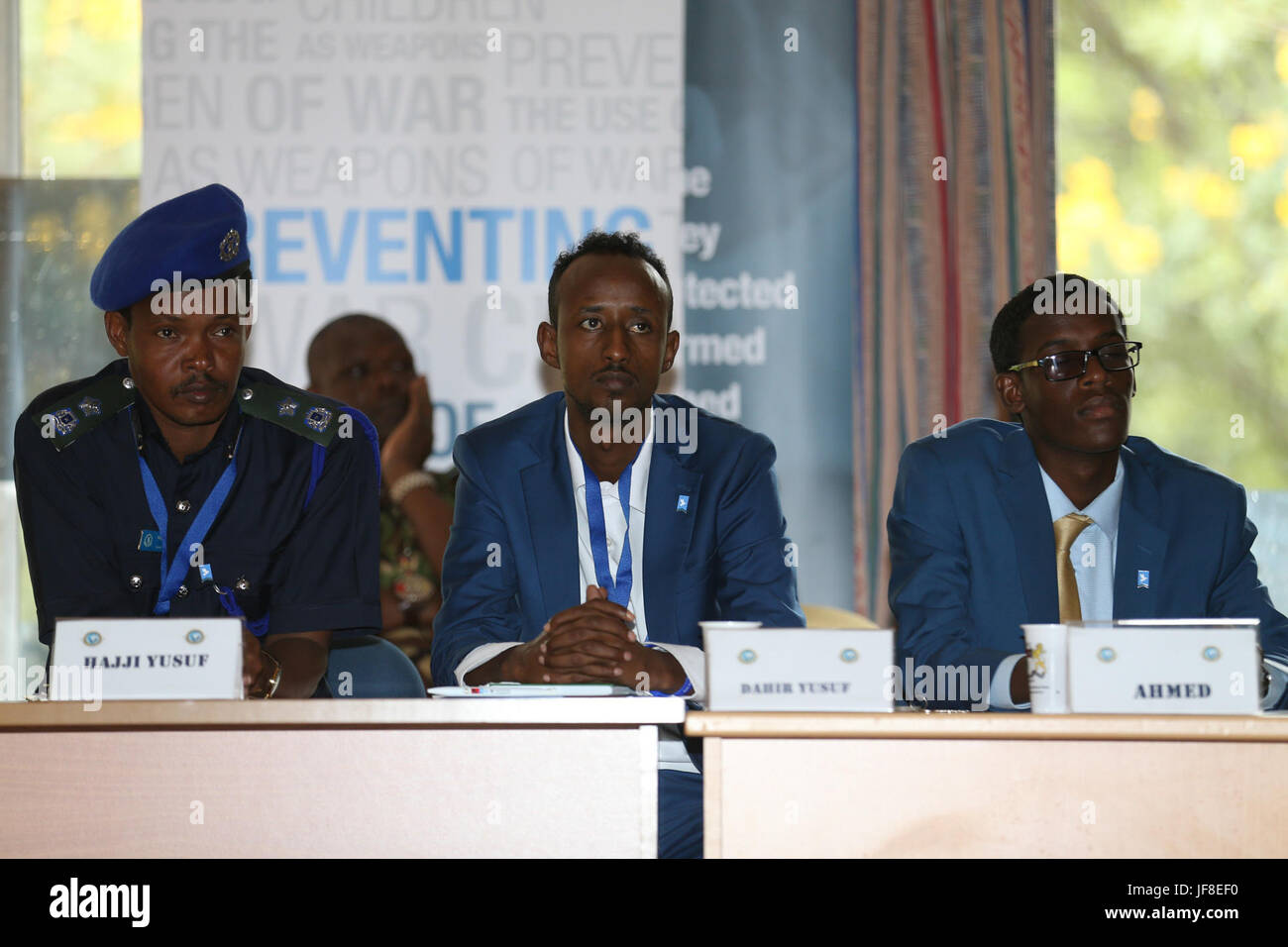 Participants attend the closing ceremony of the AMISOM Training of ...
