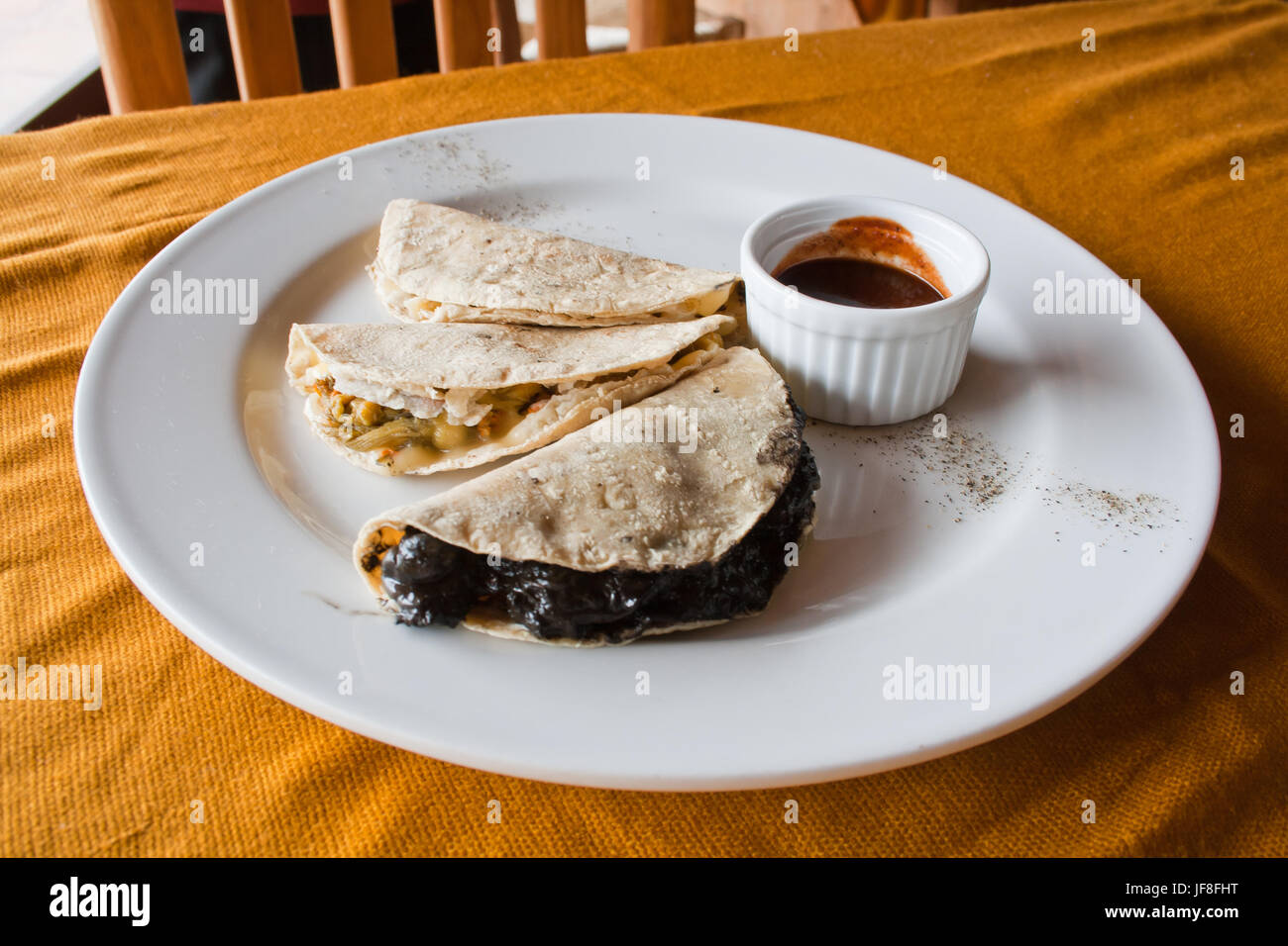 Huitlacoche quesadillas hires stock photography and images Alamy