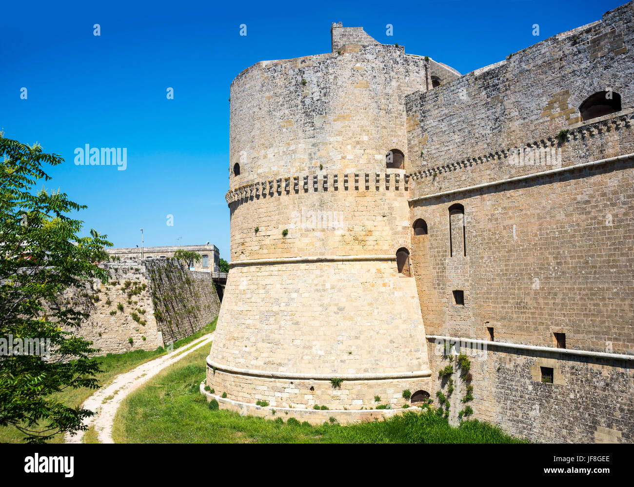 Otranto Castle, Puglia Italy Stock Photo