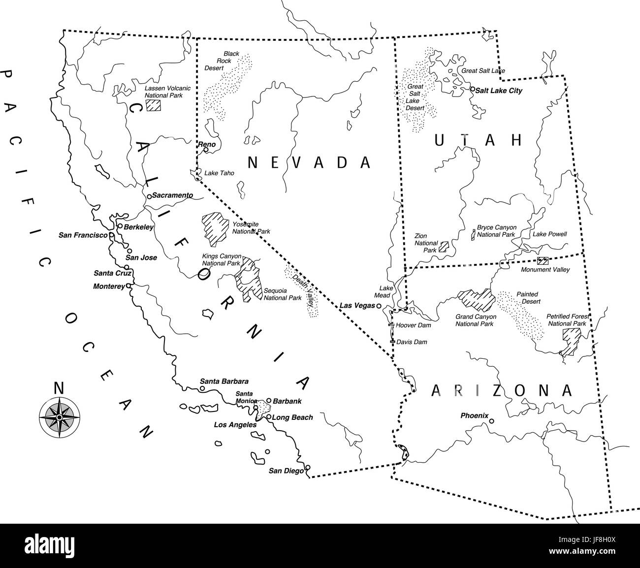 US State map Stock Vector Image & Art Alamy