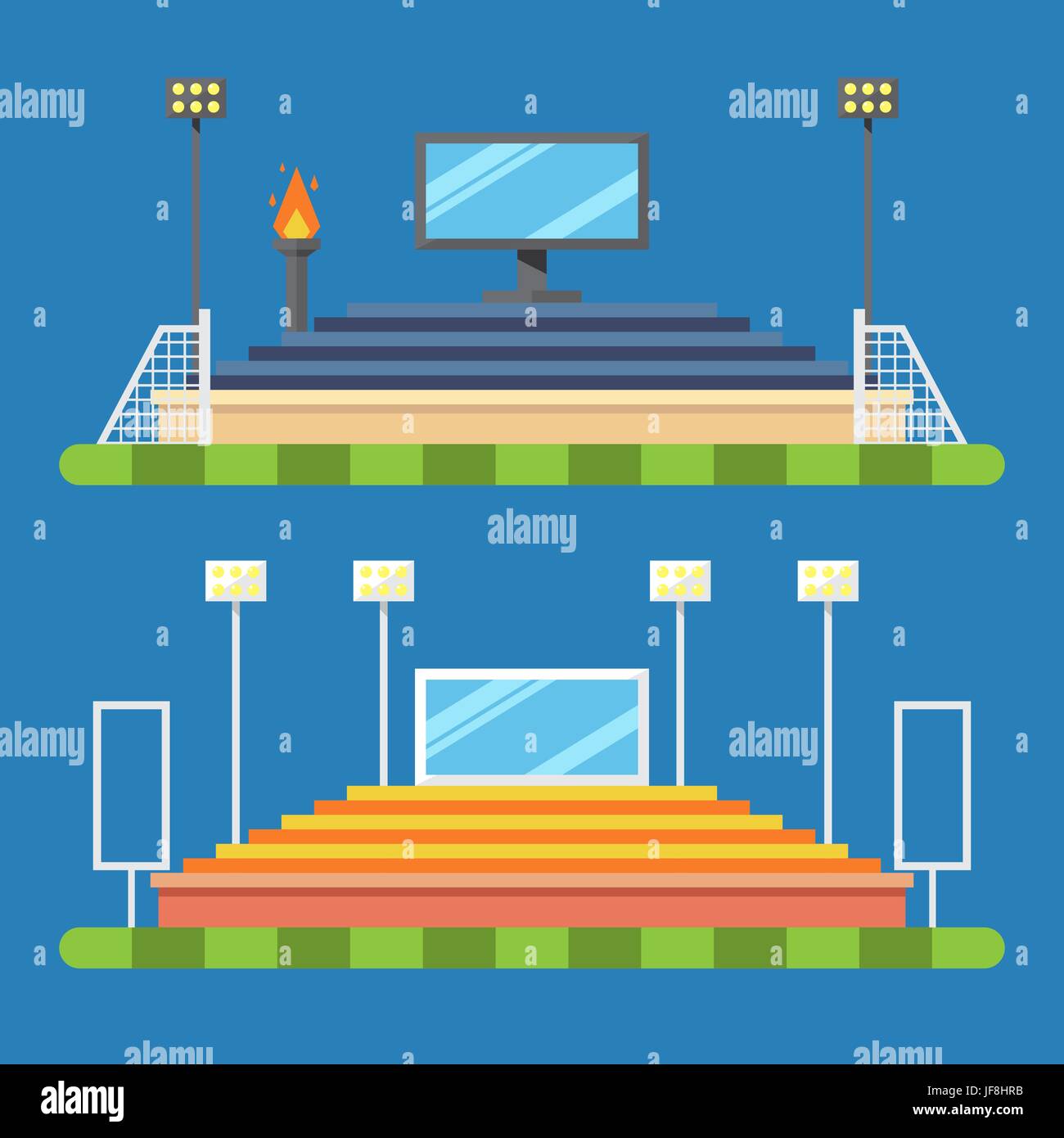 Flat design of sport stadium Stock Vector Image & Art - Alamy