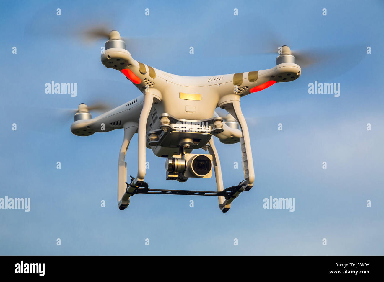 digital, unmanned quadrocopter Stock Photo