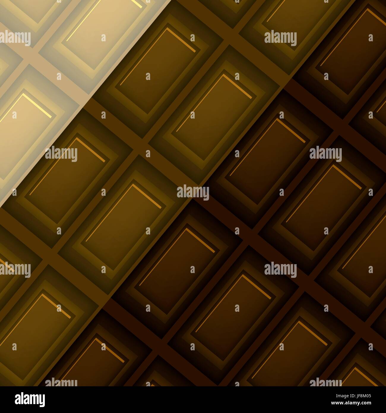 Set of Different Chocolate Bars. Chocolate Diagonal Background Stock Vector