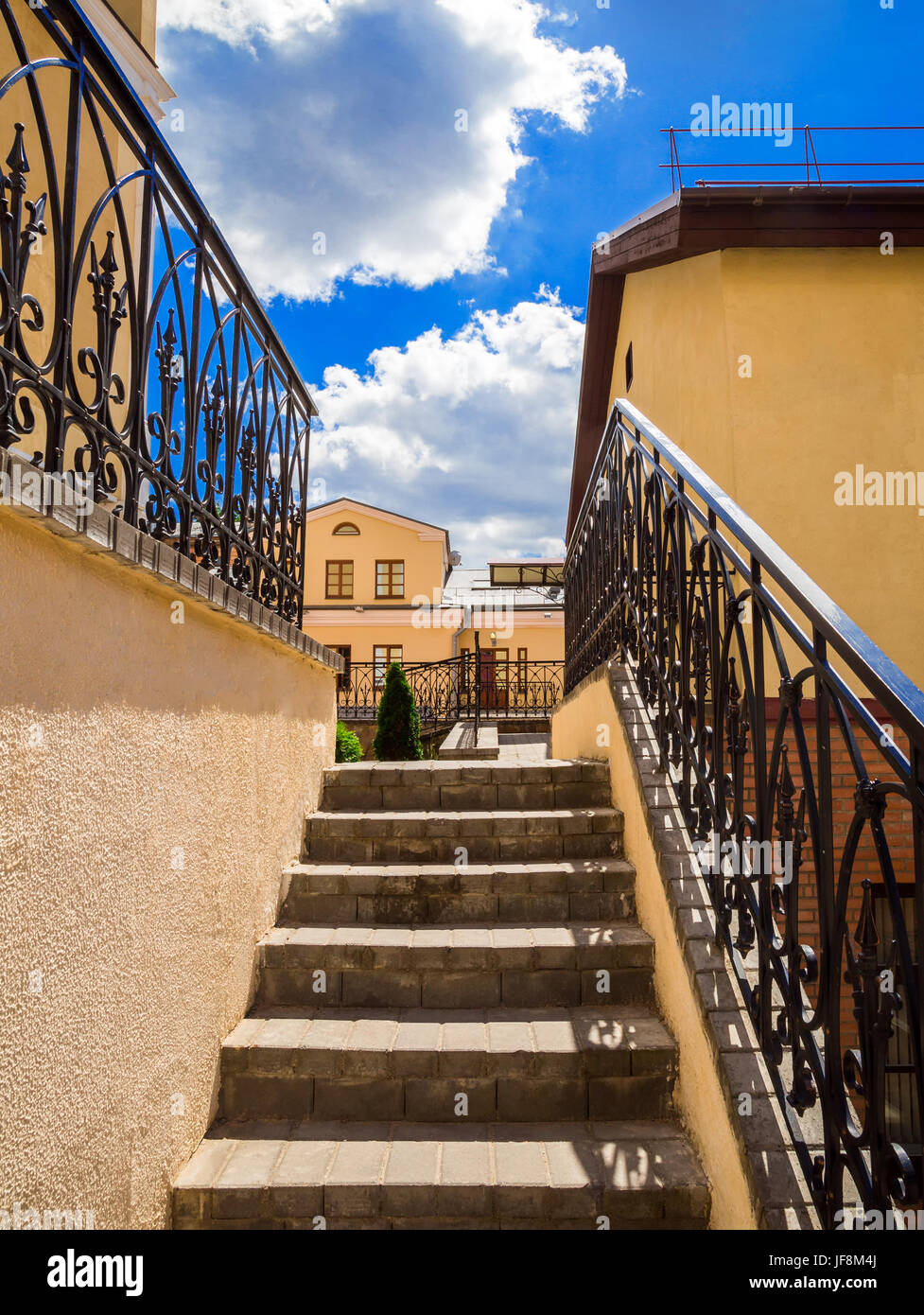 old staircase, architecture Stock Photo