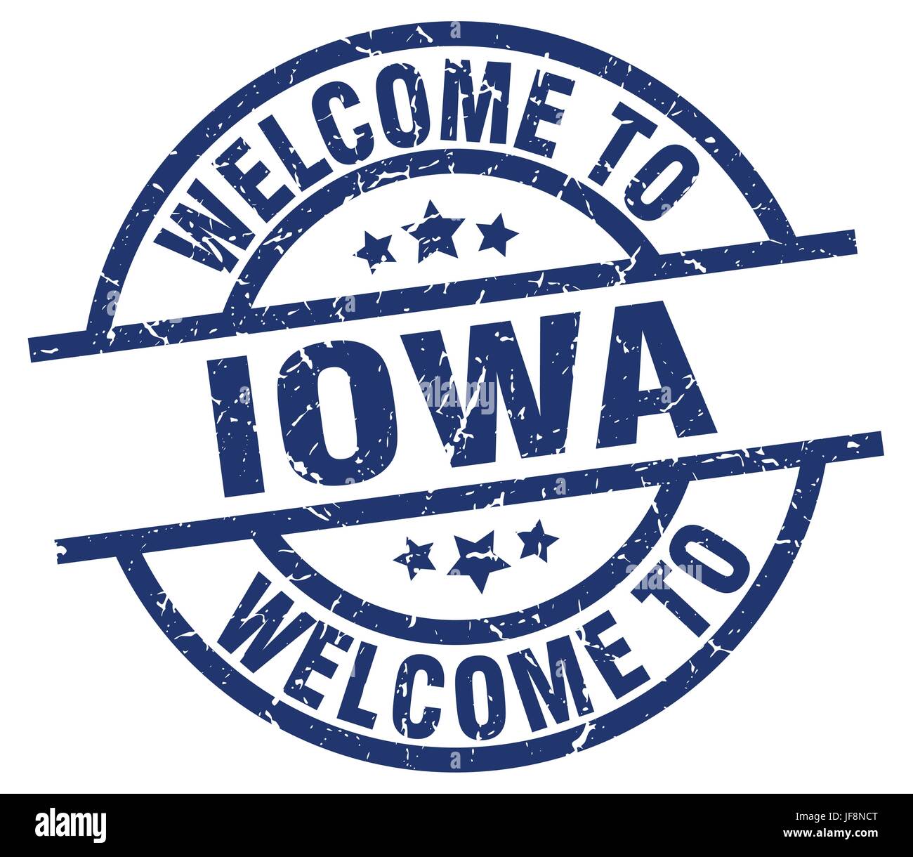 welcome to Iowa blue stamp Stock Vector Image & Art - Alamy