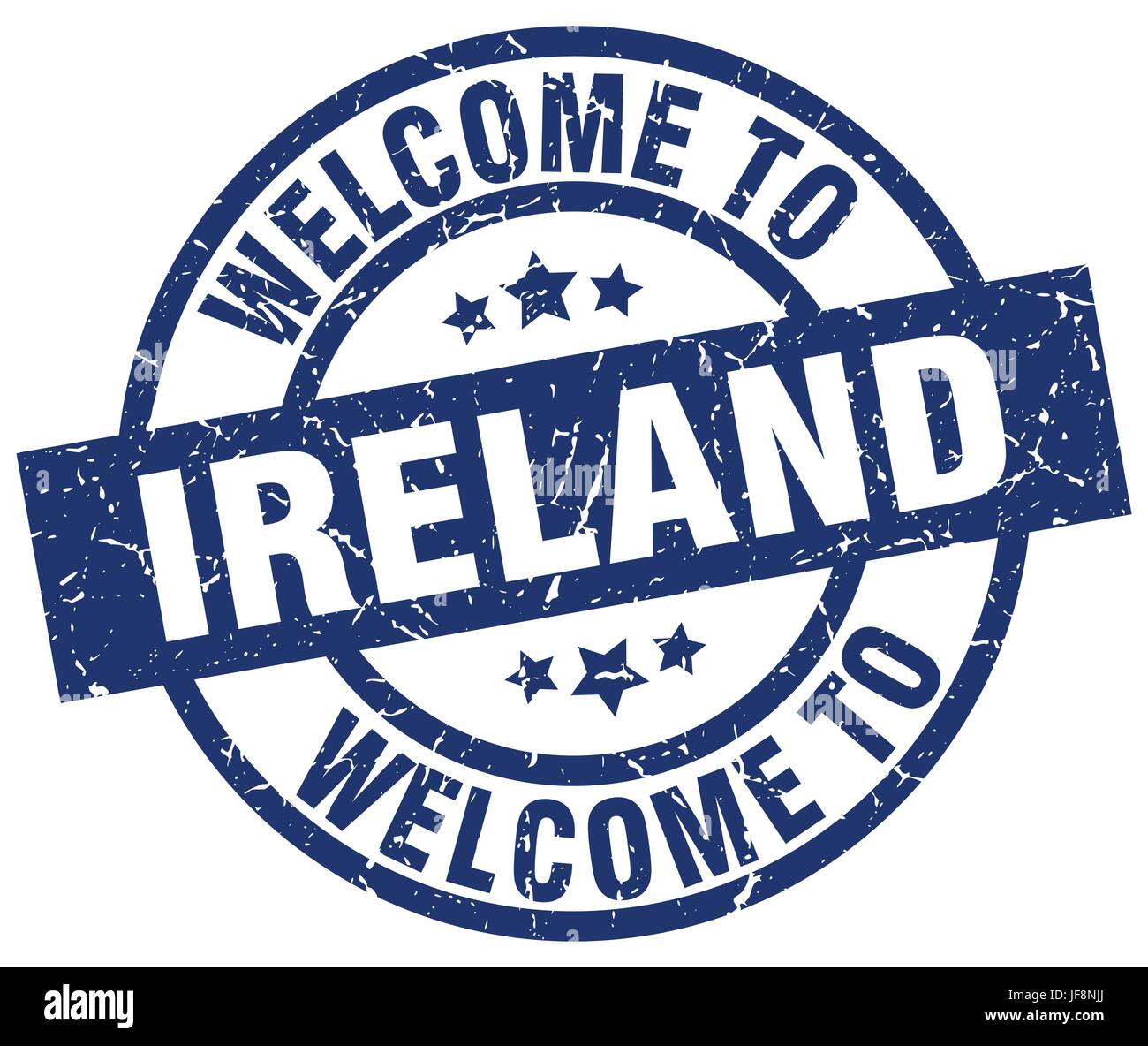 to Ireland blue stamp Stock Vector Image & Art Alamy
