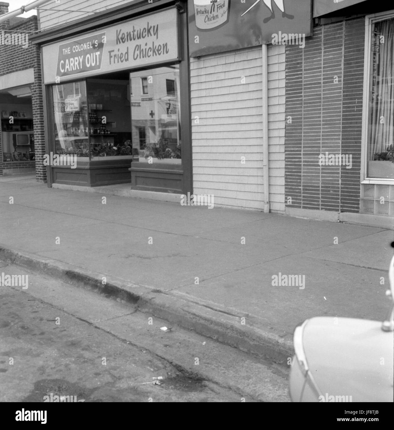 Kentucky fried chicken vintage Black and White Stock Photos & Images