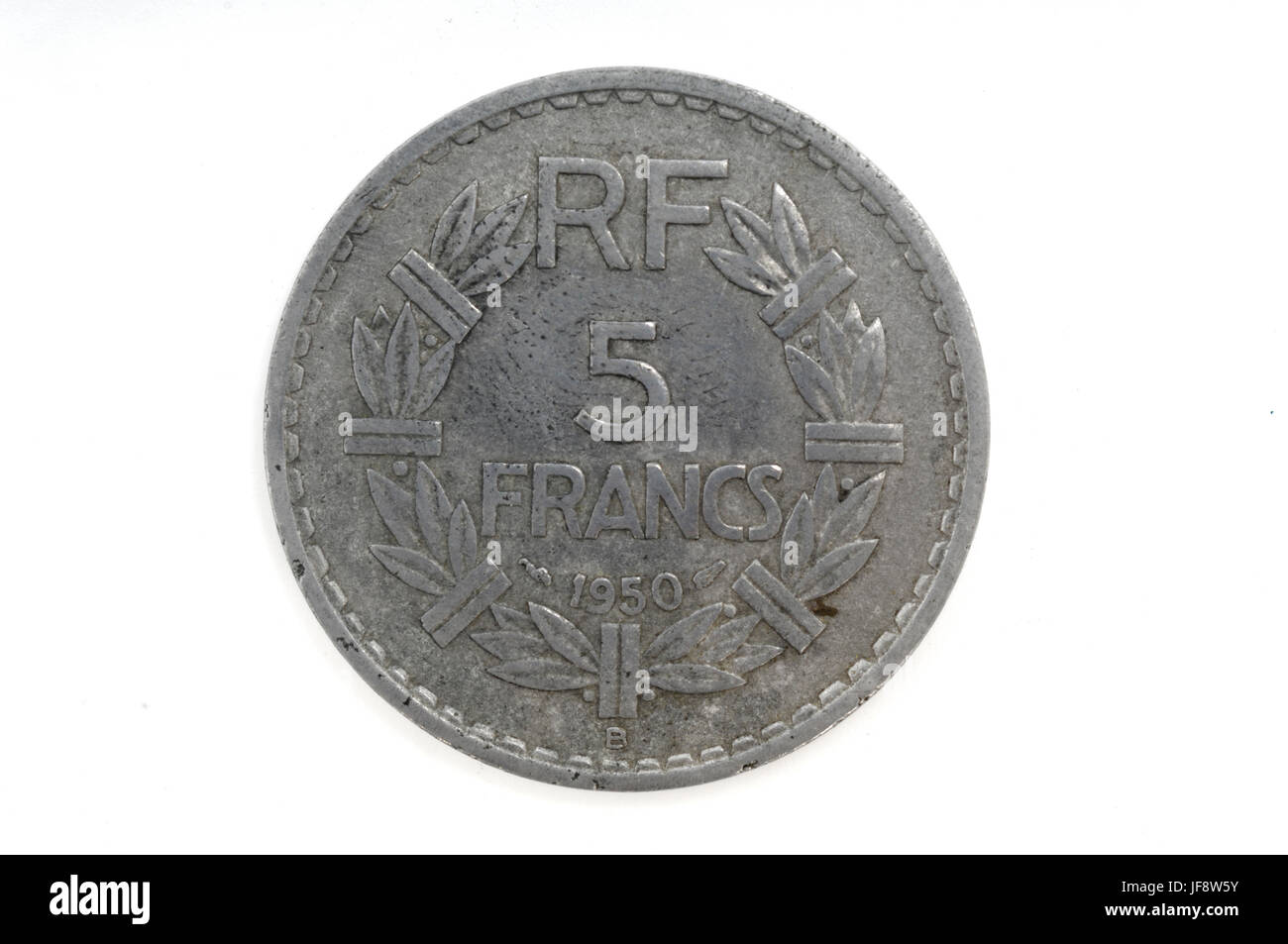 A French Coin 5 Francs From 1950 Stock Photo Alamy