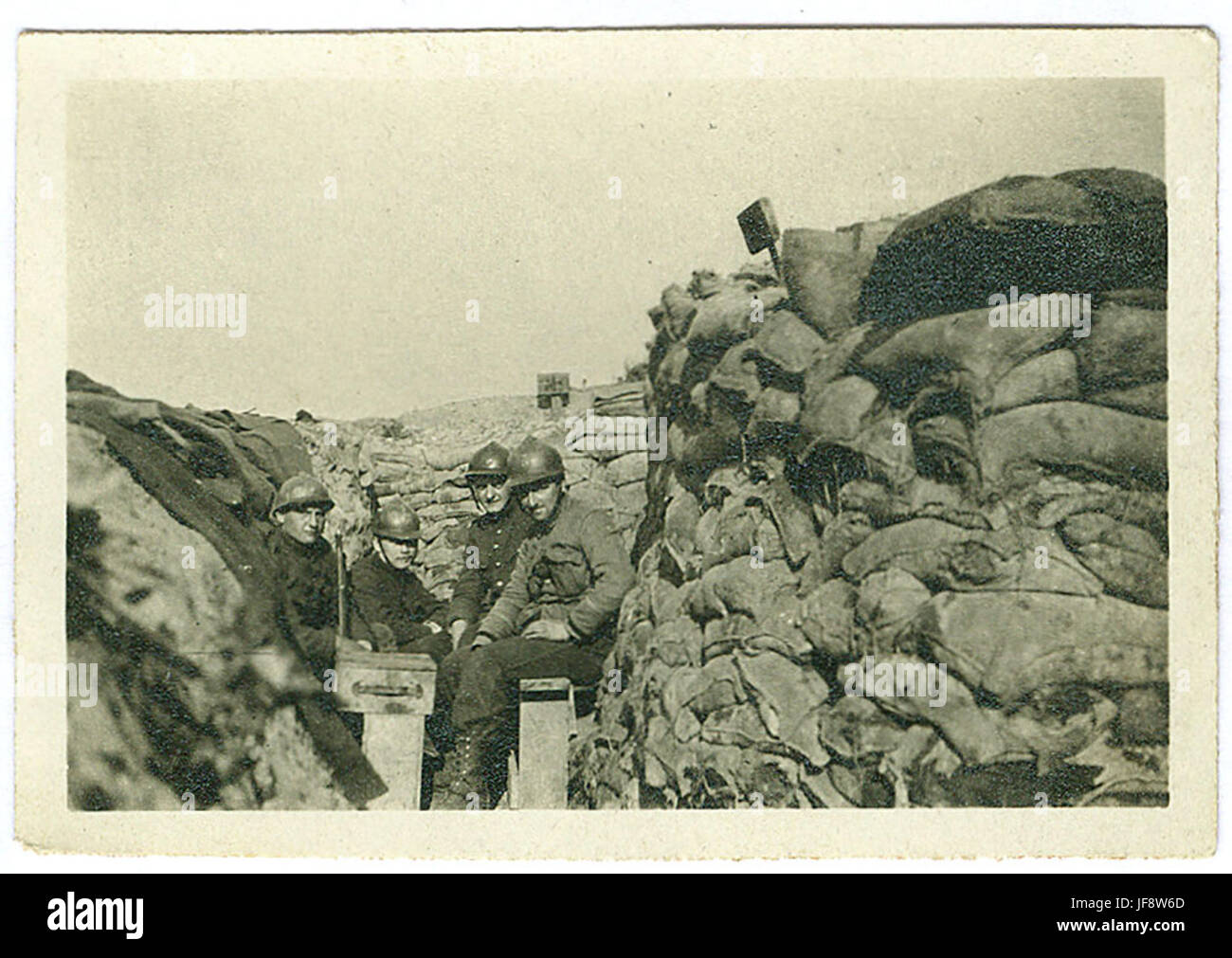 In de loopgraven aan het front, 3 april 1916  31917191594 o Stock Photo