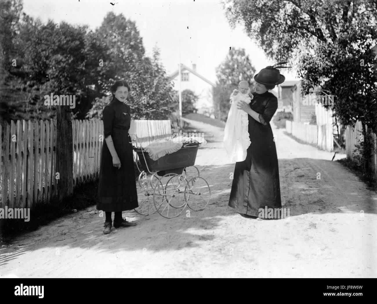 Taking a stroll, Teigen, Førde, ca 1915 32726317644 o Stock Photo