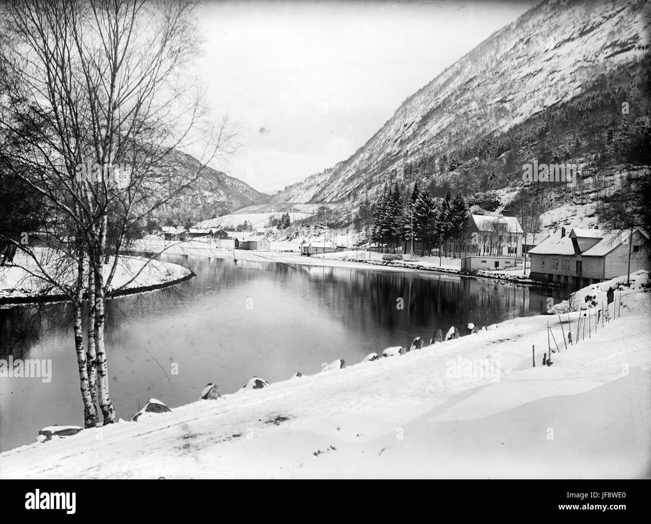 The road from Hafstad to Halbrend, ca 1910-1920 32726327074 o Stock Photo