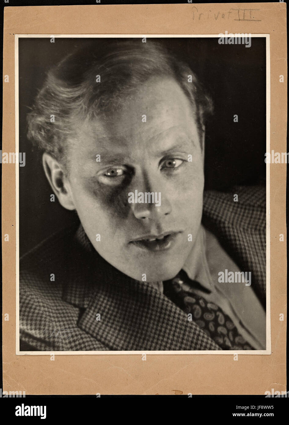 Portrett av skuespiller og forfatter Claes Gill (1910-1973) 33057194023 o Stock Photo