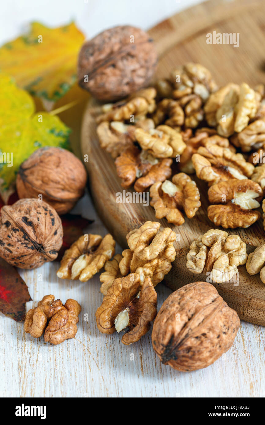 Peeled walnuts. Stock Photo