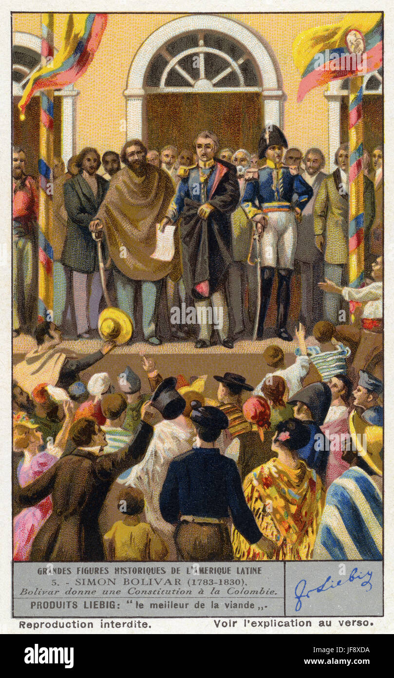 Simon Bolivar (1783-1830), Venezuelan military and political