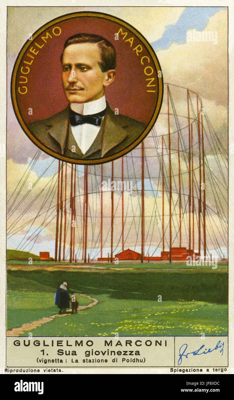 Poldhu Wireless Station, Cornwall. Guglielmo Marconi (25 April 1874