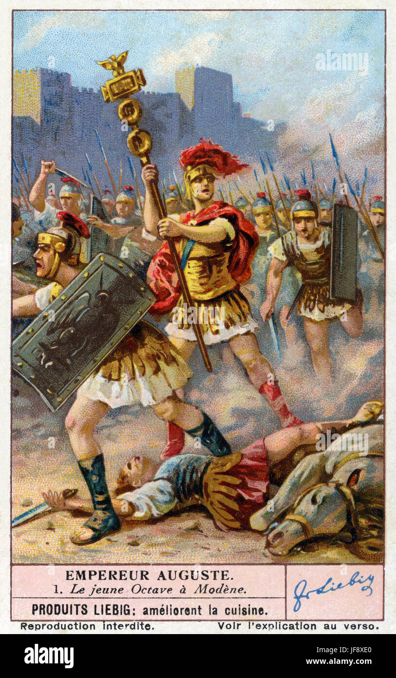 Battle of Mutina (now Modena, Italy), 43 BC, between Octavian and Mark