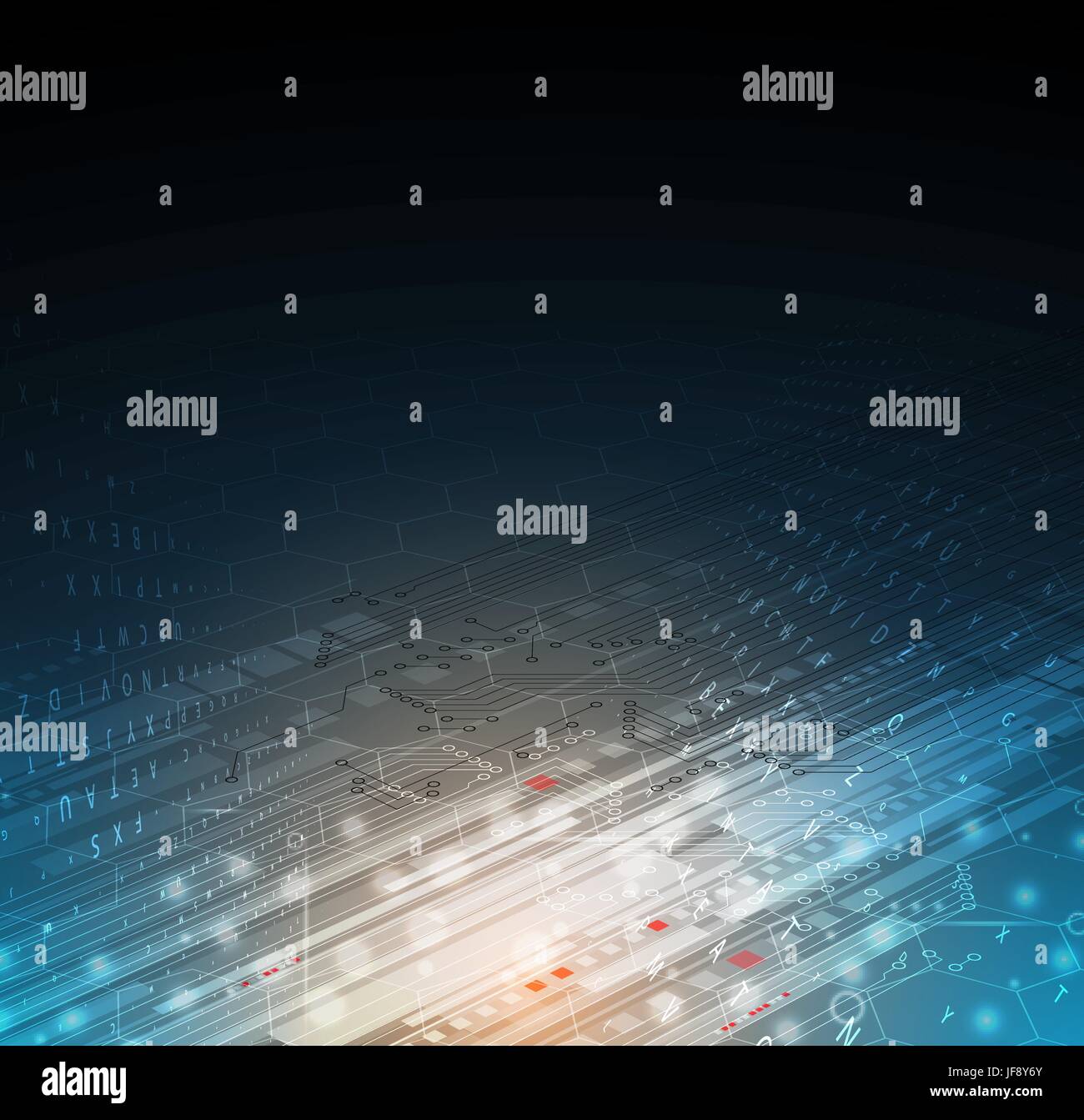 Digital technology world. Business virtual concept Stock Vector Image ...