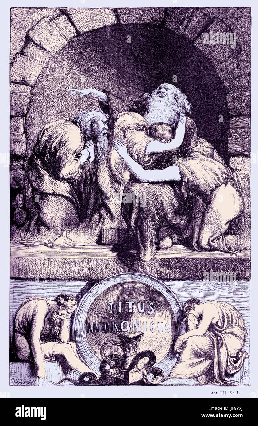 Titus Andronicus, play William Shakespeare (1564 – 1616). Title page ...