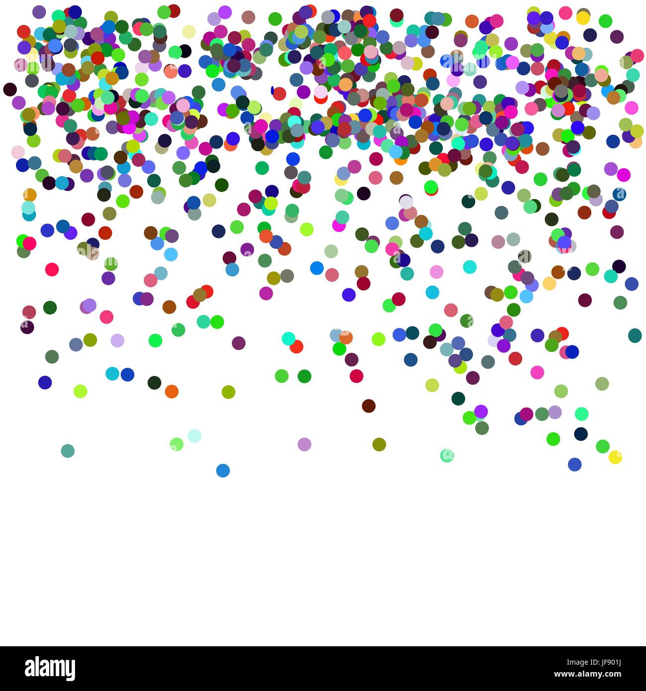 Colorful Falling Confetti Isolated on White Background Stock Vector ...