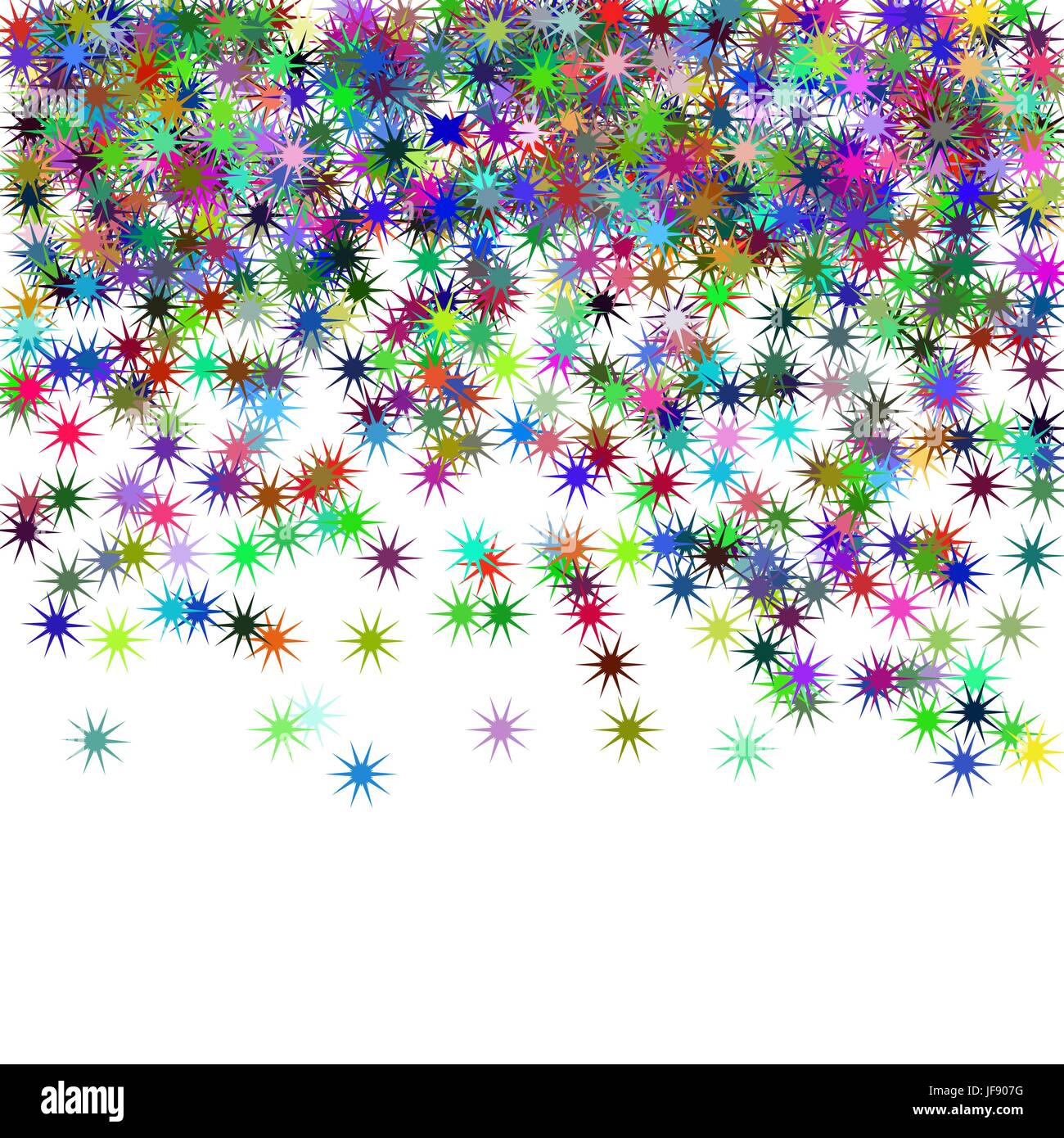 Falling Colorful Confetti Isolated on White Background Stock Vector ...