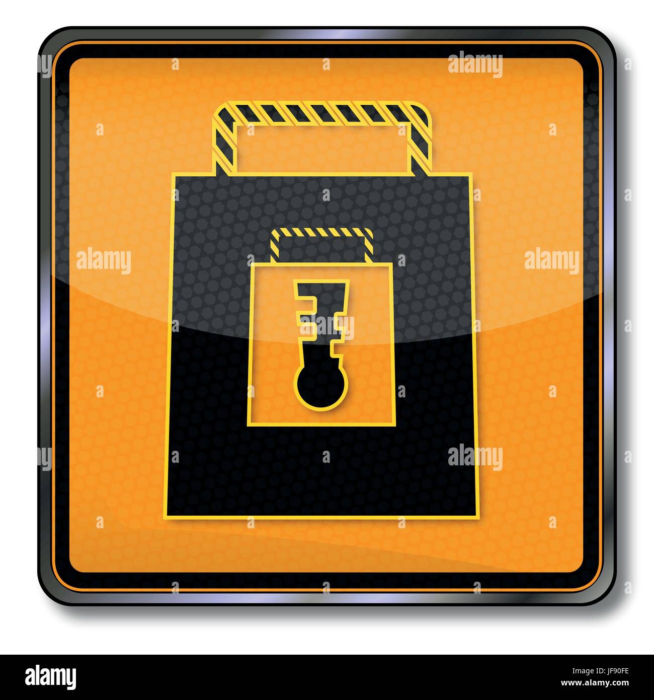 purchase, chubb lock, accident, shopping, caution, certain, law, credit card, Stock Vector