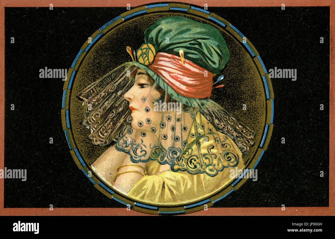 Woman hat veil vintage hi-res stock photography and images - Alamy