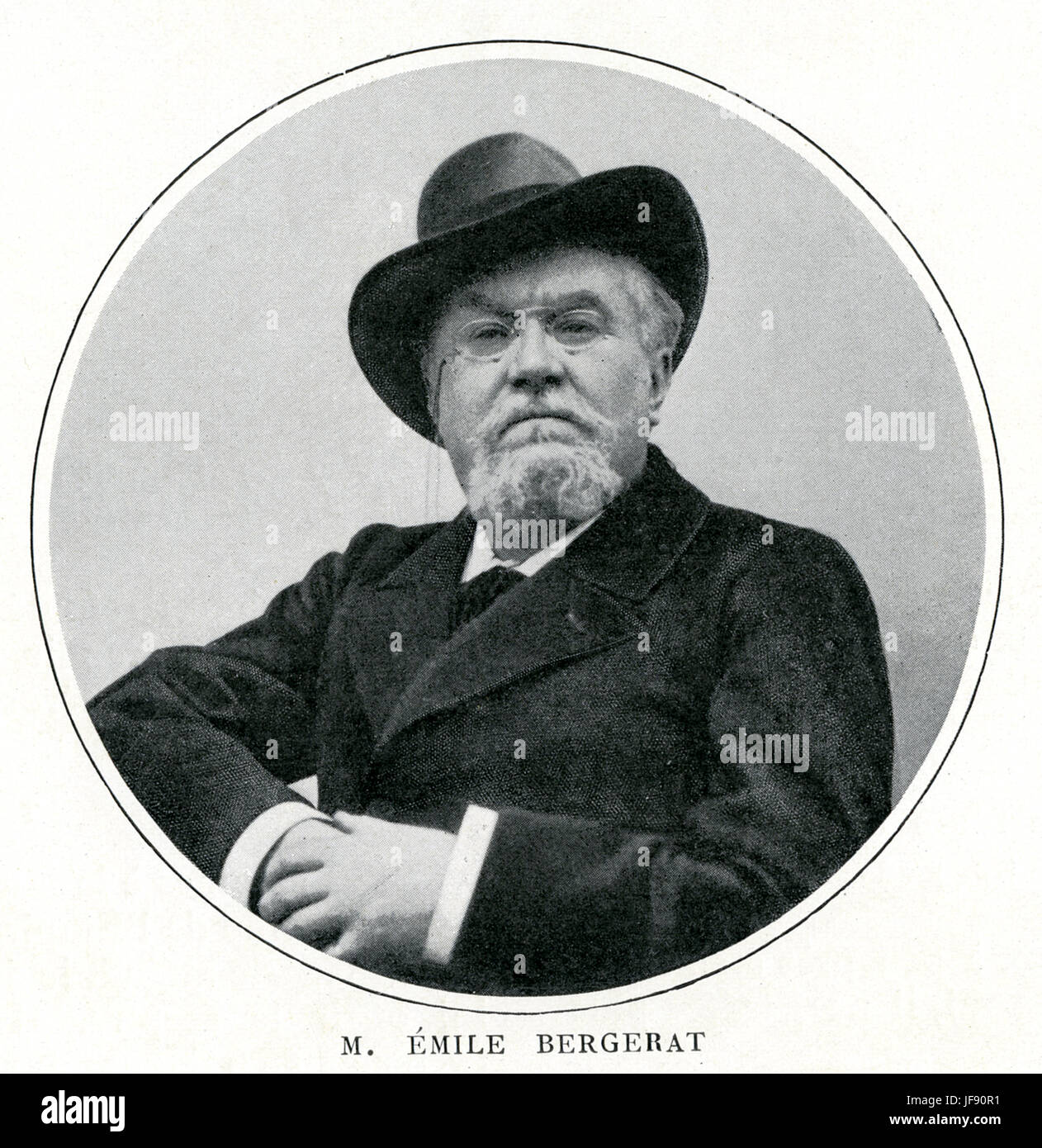 Emile Bergerat (29 April 1845 in Paris – 13 October 1923), French playwright Stock Photo