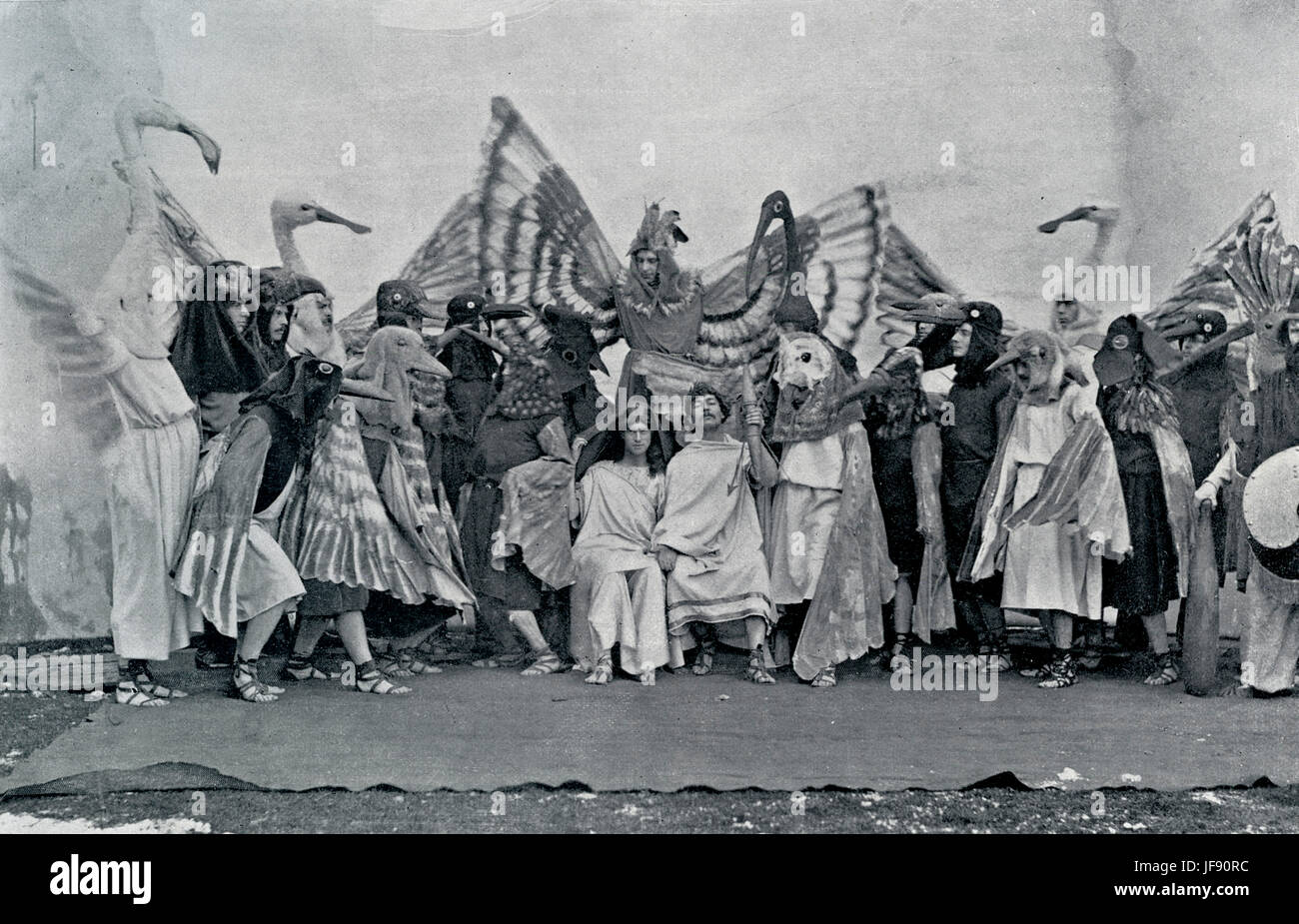 The Birds, play by Aristophanes, 1899 production, Cambridge University Theatre Stock Photo