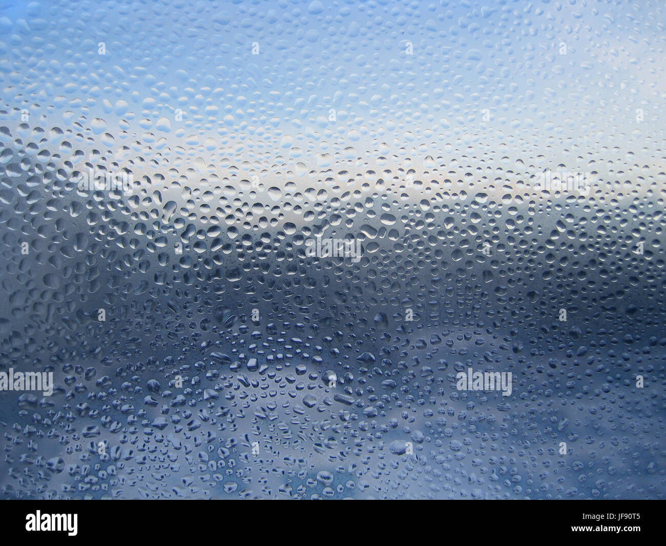 Natural water drops on glass Stock Photo - Alamy