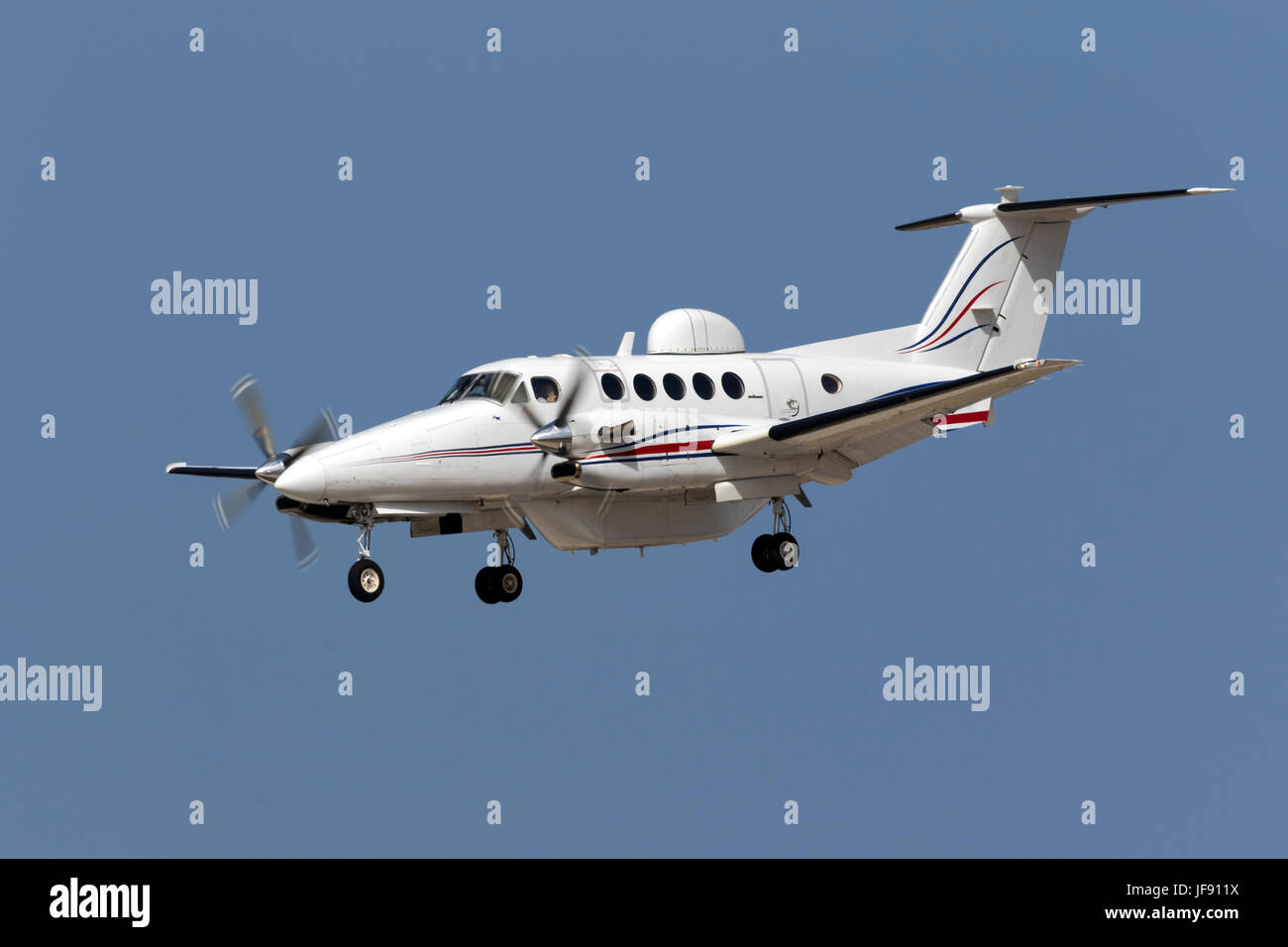 Sierra Nevada Corp. Beech Super King Air 300 [N333WC] which is a demonstrator for the U.S. Army's MARSS (Medium Altitude Reconnaissance and Surveillan Stock Photo