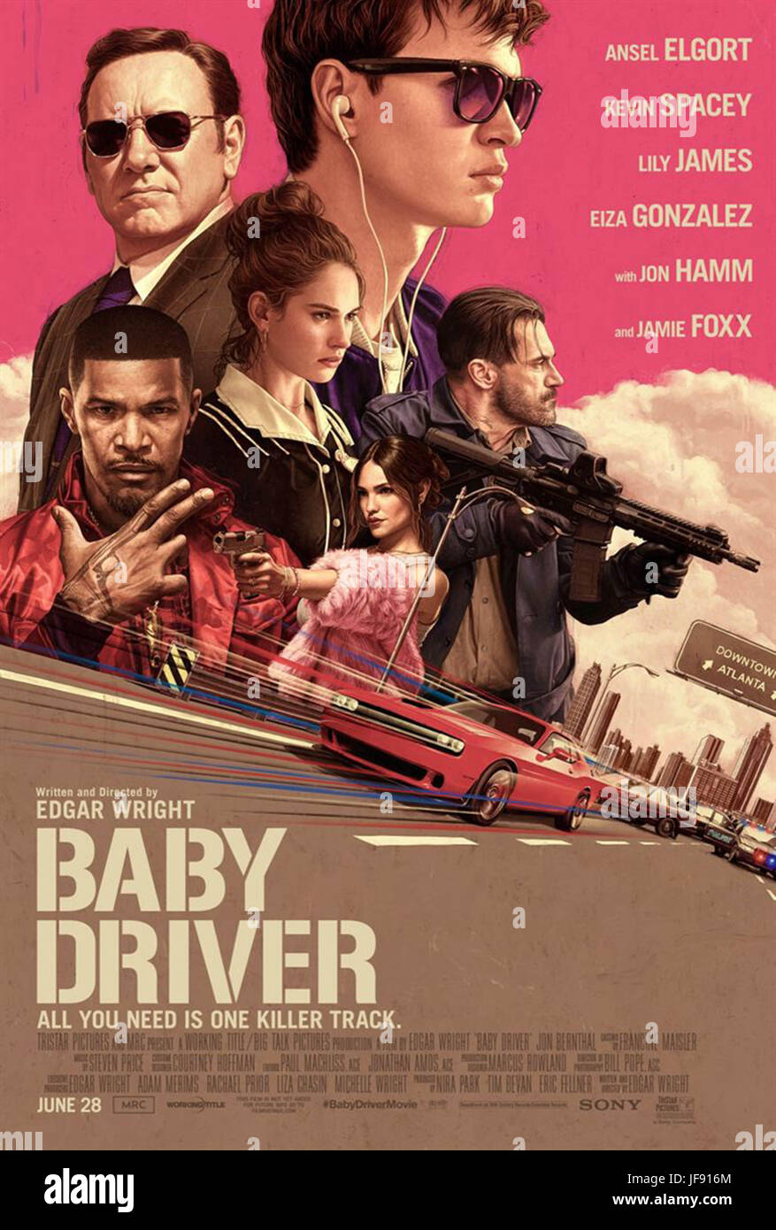 BABY DRIVER (2017) ANSEL ELGORT EDGAR WRIGHT (DIR) SONY PICTURES ...