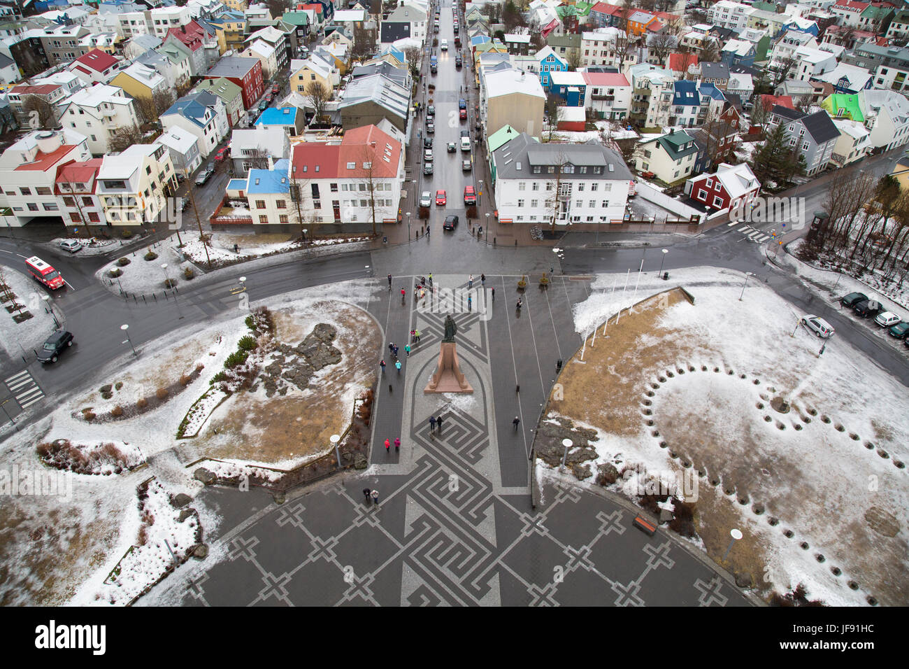 Aerial view of Reykjavik, Iceland Stock Photo Alamy