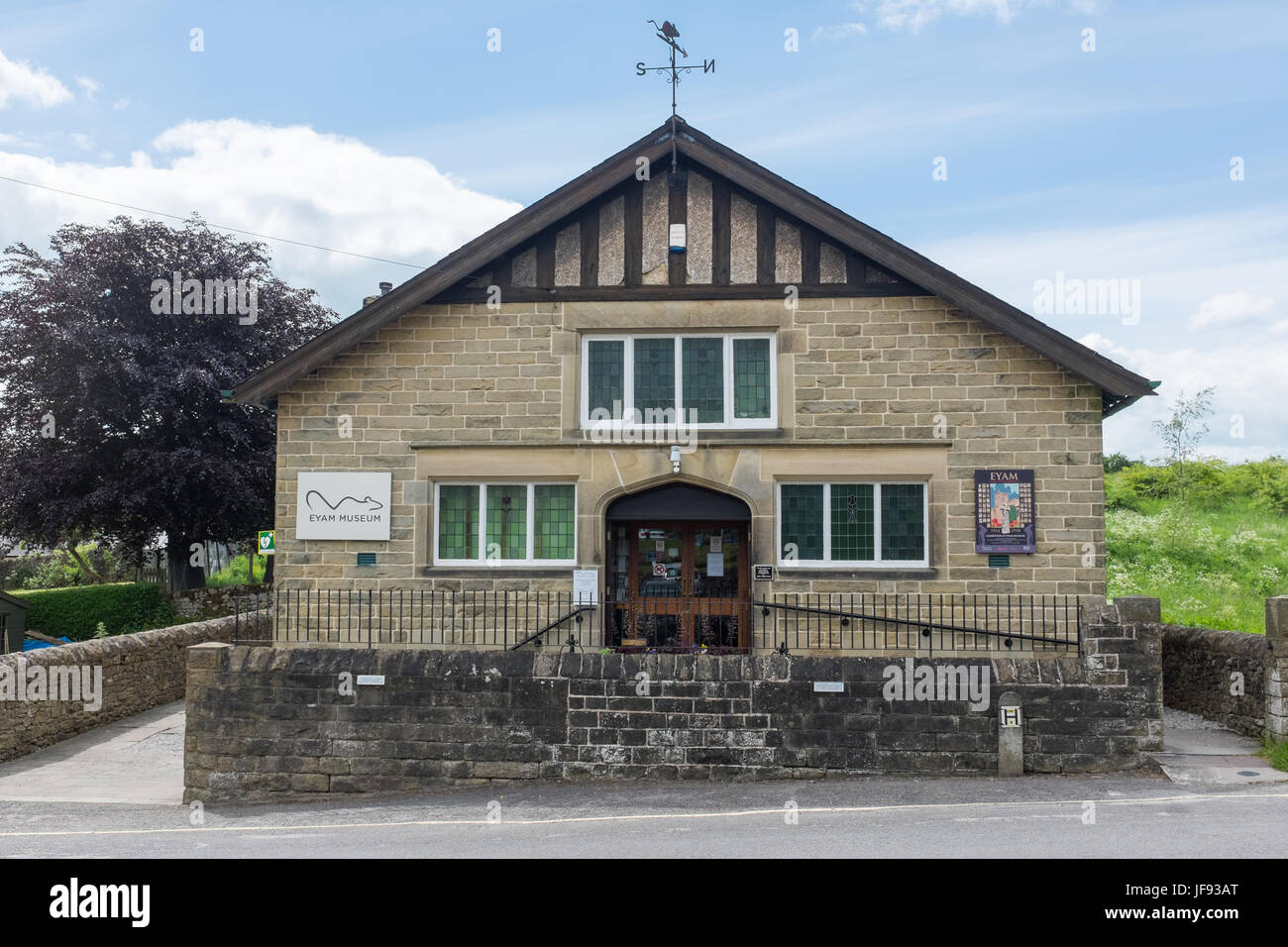 Eyam Museum in the village of Eyam in the Derbyshire Peak District Stock Photo