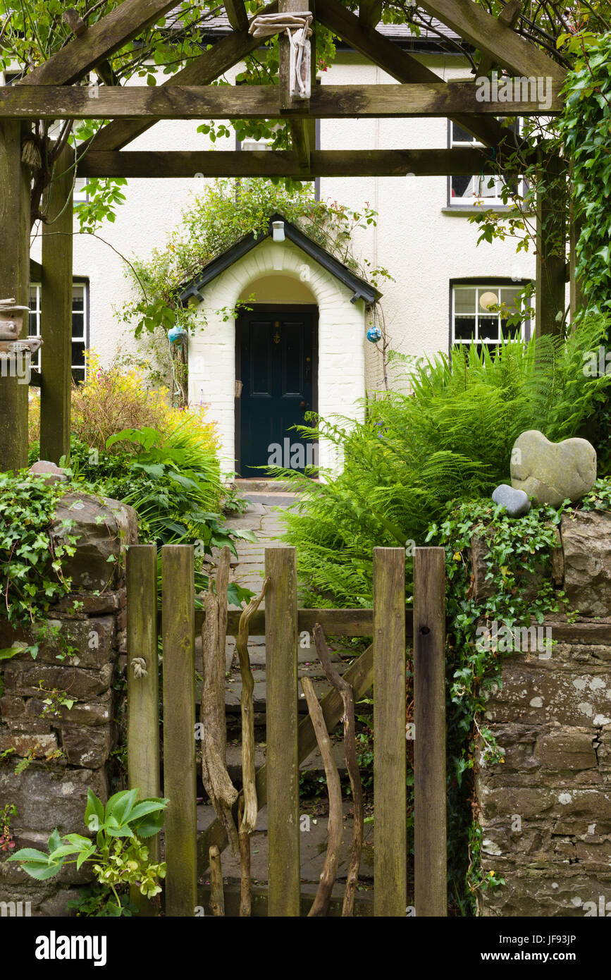 A cottage in the coastal village of Buck's Mills on the North Devon Heritage Coast Stock Photo