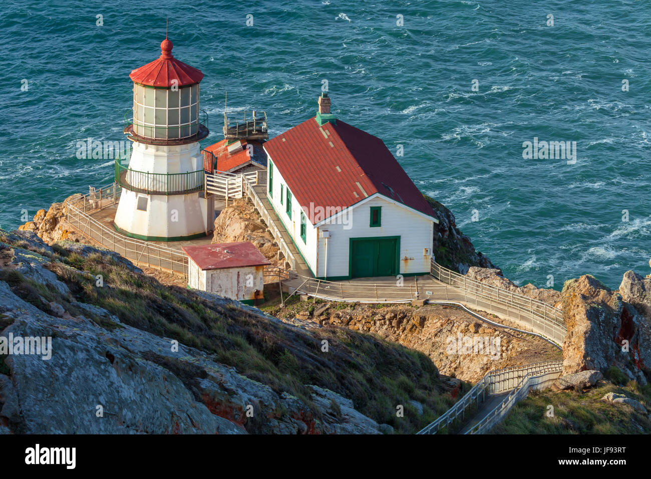 Point Reyes Lighthouse, Point Reyes National Seashore, USA Stock Photo