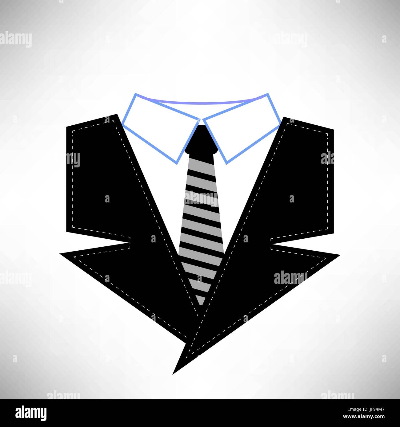 Business Suit Icon Isolated on White Background Stock Vector Image ...