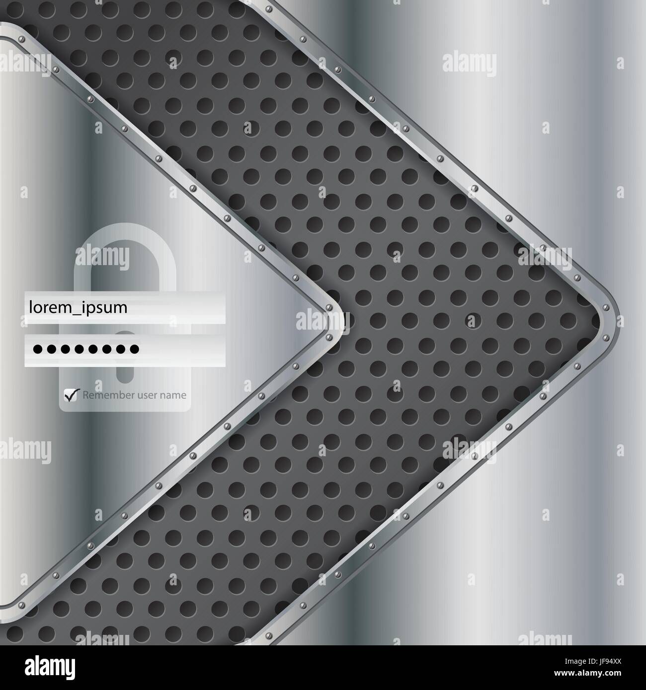 Industrial login screen design Stock Vector Image & Art - Alamy
