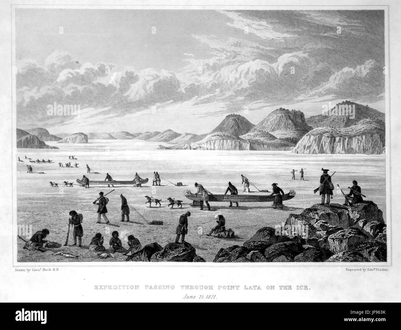 science, polar research, arctic explorer with fur suit, wood engraving, 2nd  half 19th century, weapons, arms, weapon, arm, rifle, gun, rifles, guns,  fur, furs, clothes, outfit, outfits, polar expedition, polar expeditions,  people