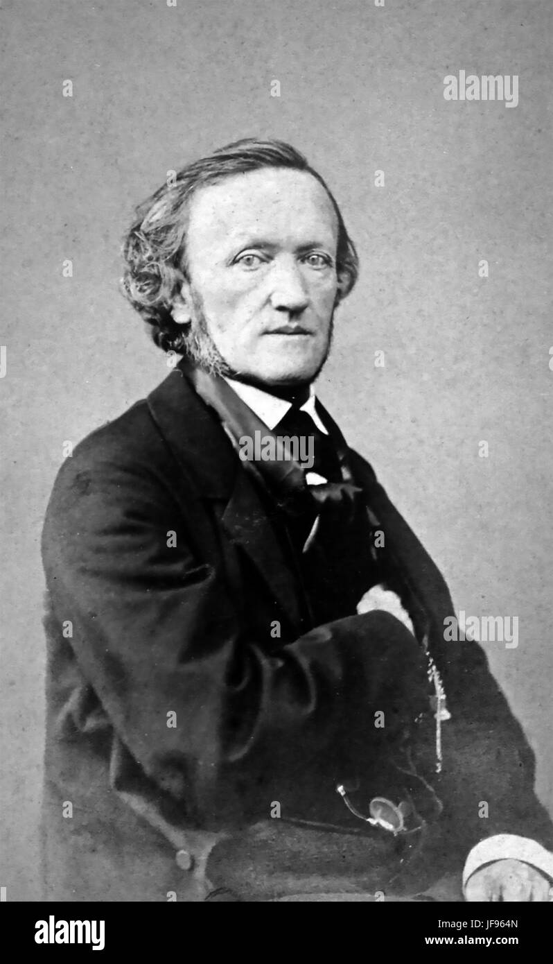 RICHARD WAGNER (1813-1883) German operatic composer Stock Photo