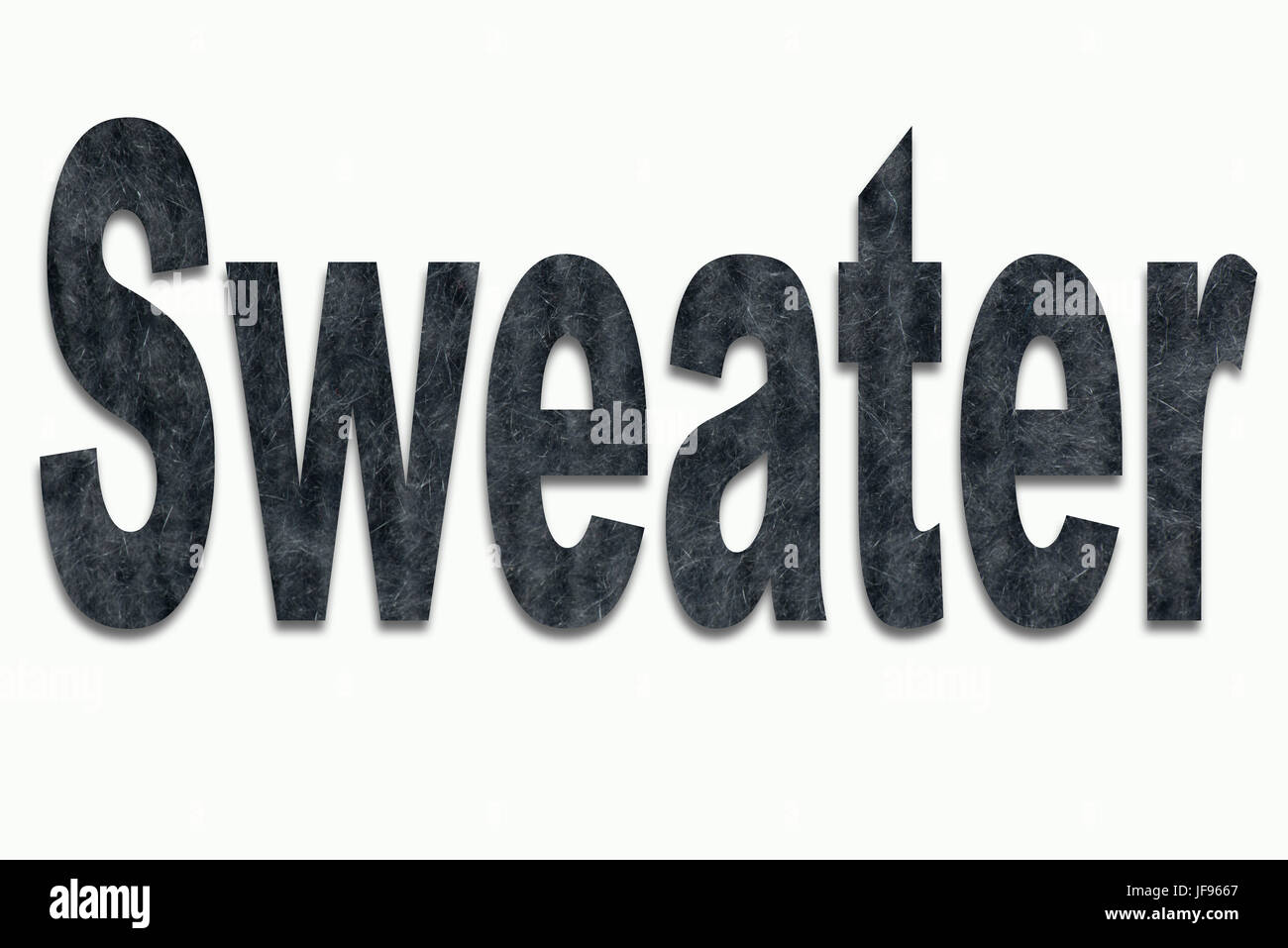 Sweater Angora Wool in a font trained Stock Photo