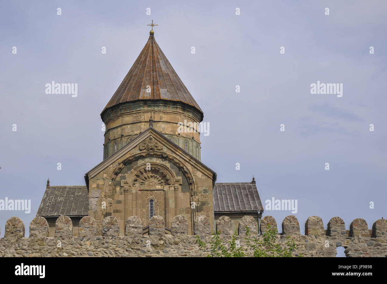 Renovated Monastery in Mtskheta, Georgia Stock Photo