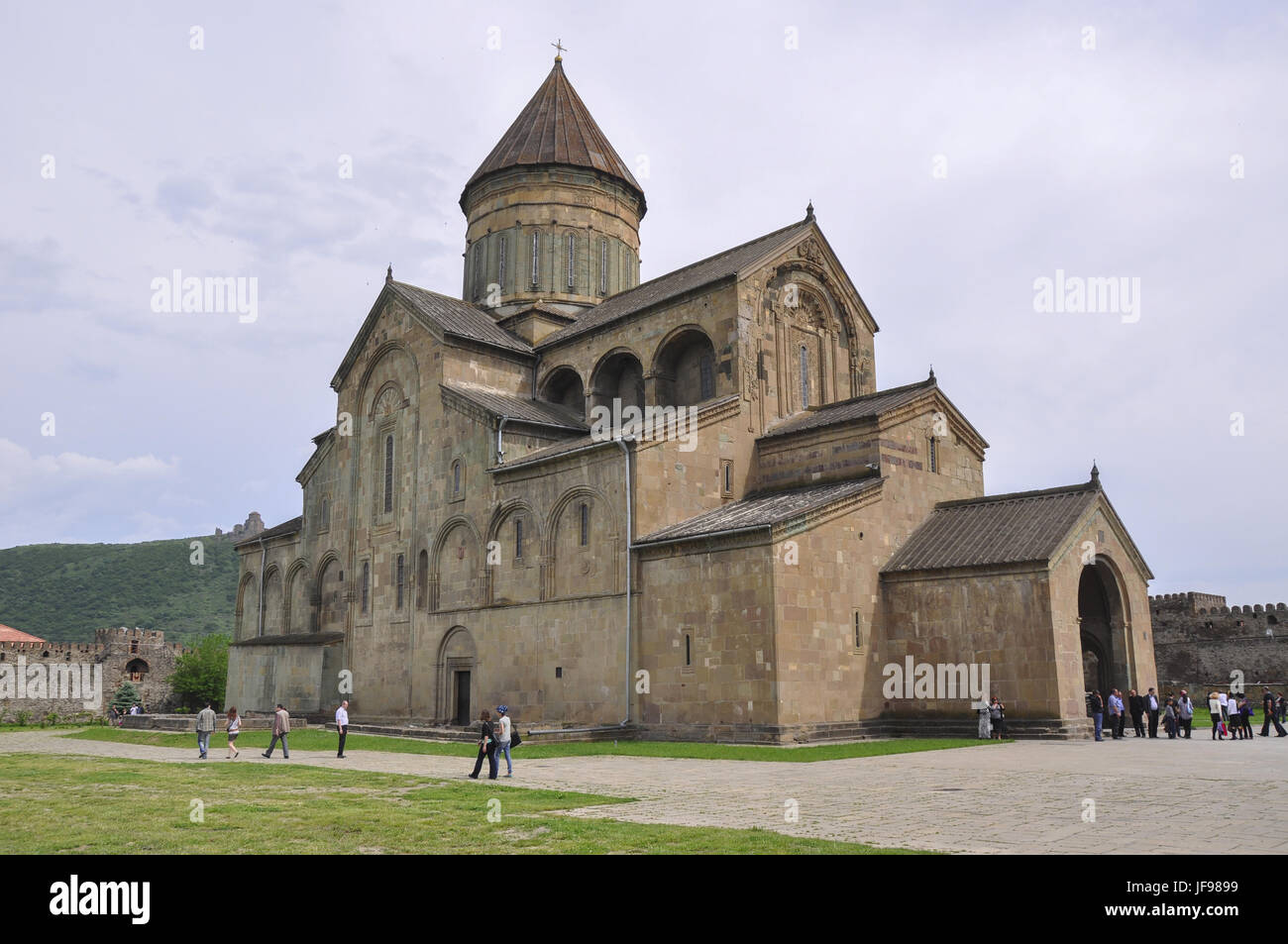 Renovated Monastery in Mtskheta, Georgia Stock Photo