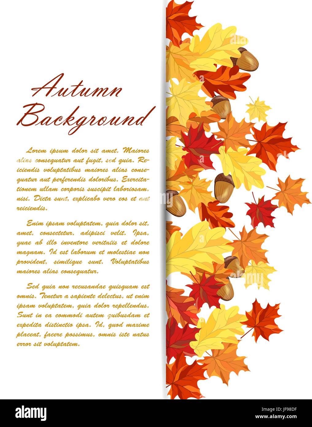 Autumn Leaves Frame Stock Vector Image & Art - Alamy