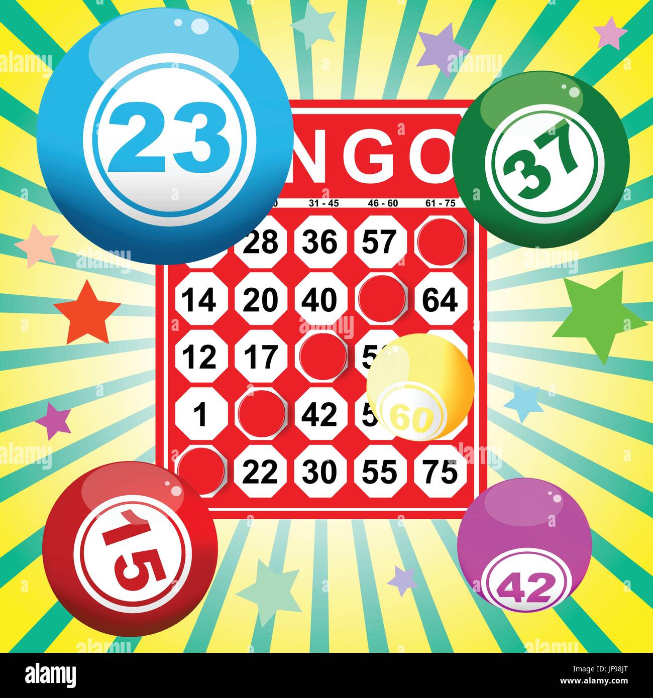 bingo card and ball Stock Vector Image & Art Alamy