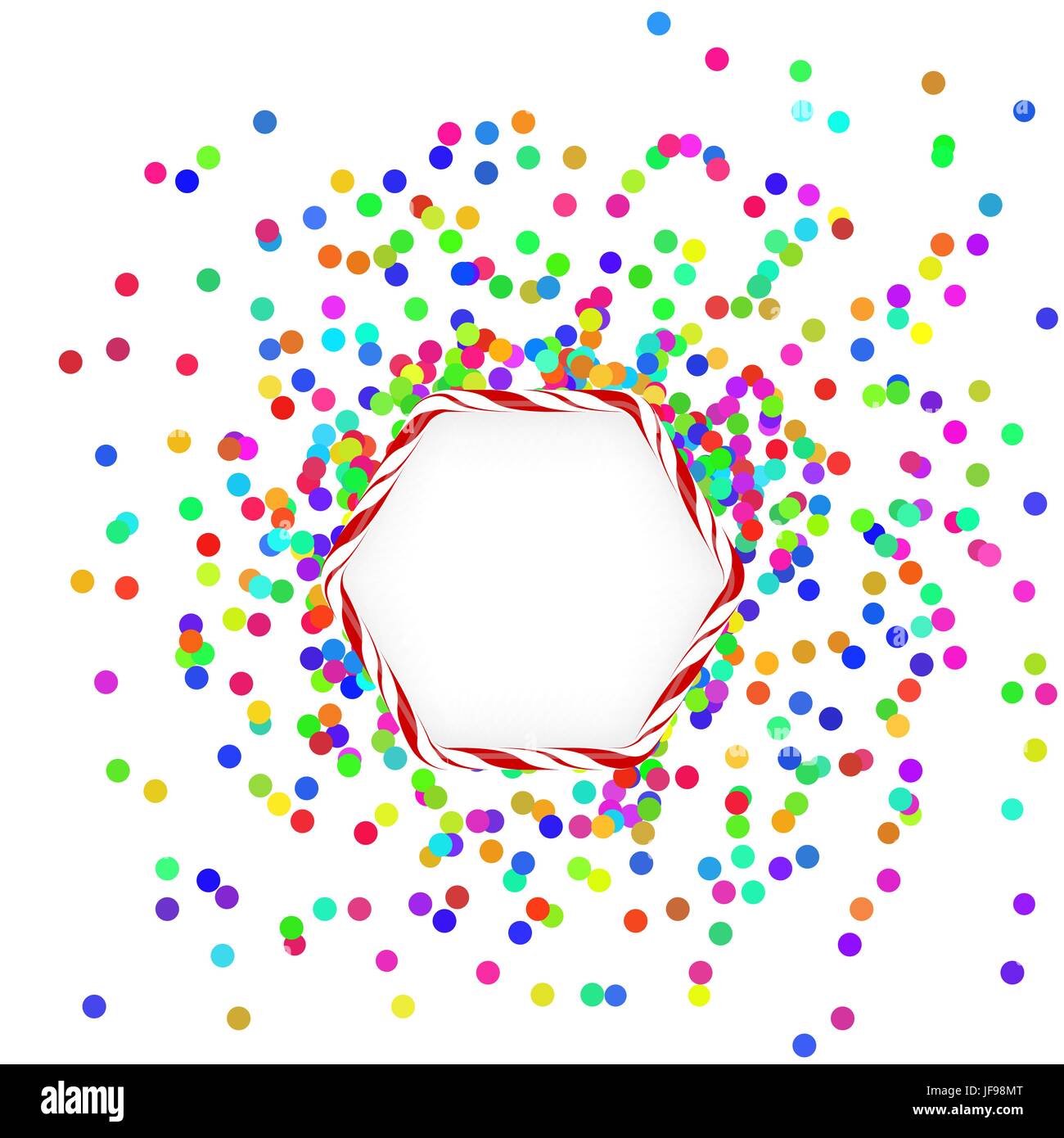 Colorful Falling Confetti Isolated on White Background Stock Vector Image & Art Alamy