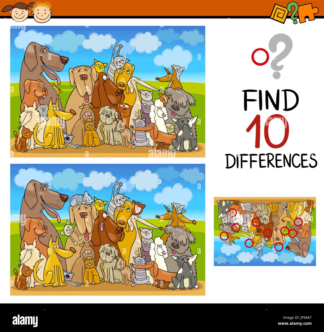 differences task for preschoolers Stock Vector Image & Art - Alamy