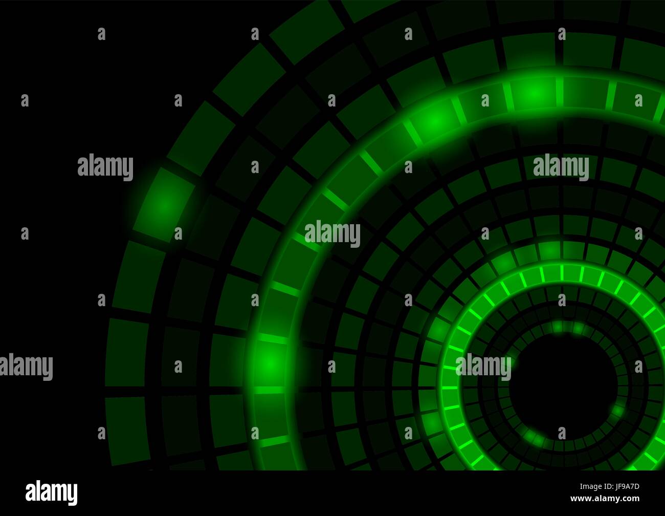 Glowing Green Circles Stock Vector Image & Art - Alamy
