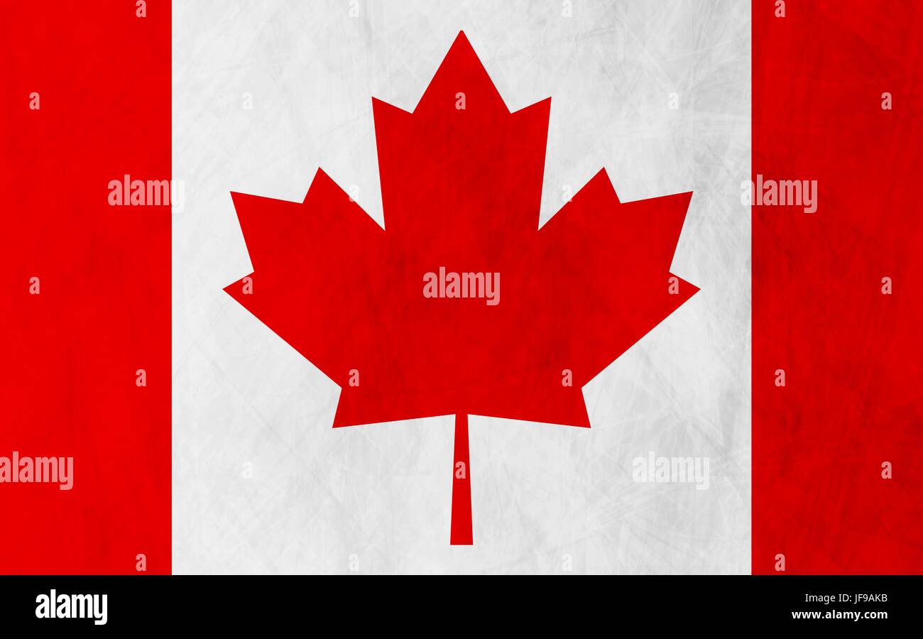 Canadian grunge flag background Stock Photo