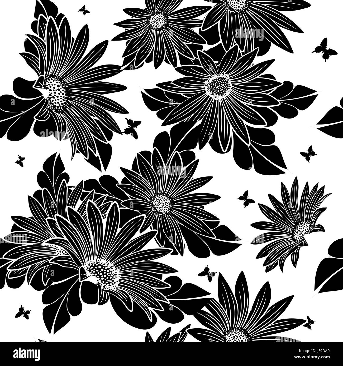 Seamless vector floral pattern Stock Vector Image & Art - Alamy
