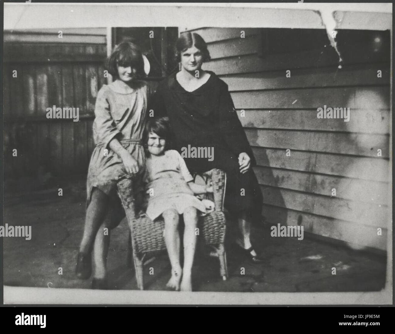 Sisters Billie, Sheila and Thelma Leech, Richmond, Victoria, 1925 32866752434 o Stock Photo